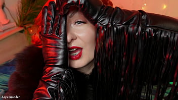 GLOVES fetish - long ASMR video - jerk off for beautiful Pin Up Goddess!