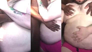 Interrracial Chub & Muscle Titplay Extravaganz