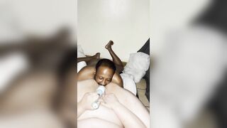 Juicy BBW Squirts on big black dick Penis