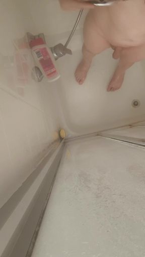 Orgasm While Showering and Shaving