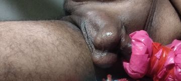 Semen in an ass-like hole
