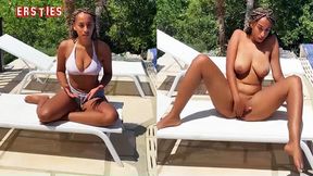 Ersties - Naomi enjoys her time alone by the pool