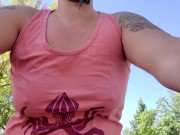 Why am I so popular on my way to work? Bouncing titties, flash