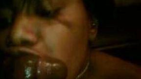 My chocolate princess knows how to give a good blowjob