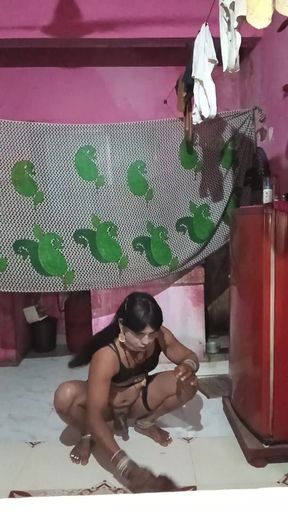 Stunning moment from "Madhuri bhabhi brought it in her gand today."