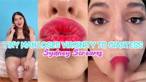 Tiny Man Loses Virginity to Giantess - Your Giant Best Friend Sydney Screams Helps You Finally Lose your Virginity After Giving You a Blowjob - Giantess Sex, POV Virtual Sex, Tiny Man POV - HD 720 MP4