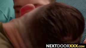 NextDoorXXX.com - Handsome jocks kiss suck and bareback in a wild session