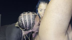 leah michelle and spanish barbie suck off rocket powers on a rooftop in brooklyn