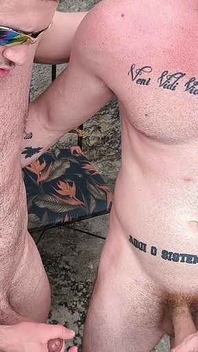 Victor Ferraz and Carmona in a Hot Brotherhood