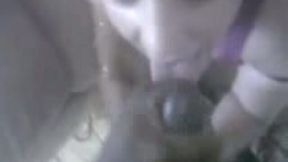 Cum-addicted bimbo sucks my BBC like a natural born cock sucker