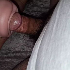 Playing with myself using my flesh light sex toy