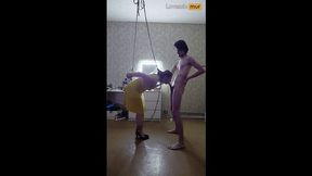 A Tightly Tied Beauty In Heels Deepthroats A Big Cock And Chokes On Saliva - Lovessie Mur