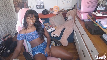 Petite Ebony Trans Girl Vanniall Unleashes Massive Cumshot All Over Her Face - TS Cam Show with Self Facial, Glasses, Girl Next Door, Big Dick, Girl Dick
