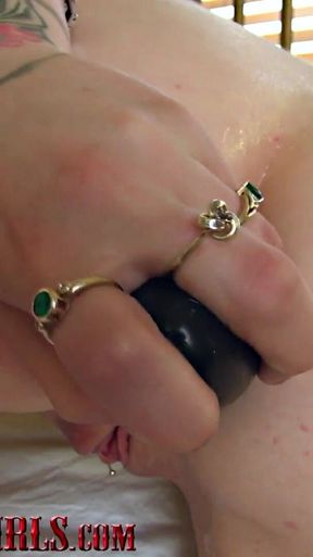 Gracelynn has multiple orgasms during anal fuck before I cum in her cunt