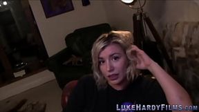 UK broad getting nailed by Luke Hardy's colossal cock&#x1F346; live on cam