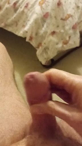 Old Man wanking and cumming