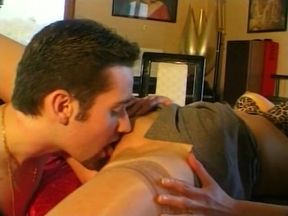 Alluring lady in sexy stockings gets anally fucked