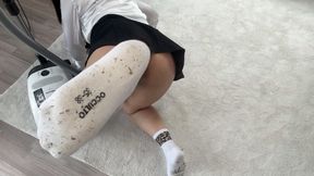 Vacuuming white Socks