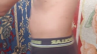 Skinny young Indian amateur gives a hairy blowjob and fingering before solo assfucking