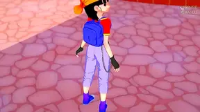 Pans Outdoor Initiation: Skinny Teen Drenched in Cum – Dragon Ball RP (Exact count: )