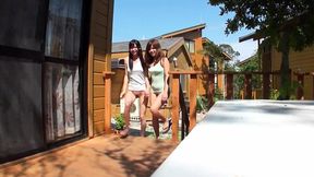 Jap Chicks Squirting Creamy White Stuff in Tokyo Alleyways