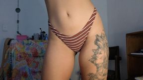 Bikini Bottom Tease — Hip Sways, Pussy Slips, and Naughty Wiggles