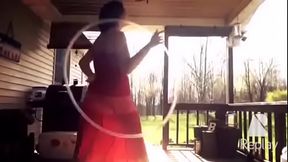 AMATEUR Pregnant MILF Emily in See Through Dress