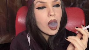 Lets smoke this cigarette with the rain