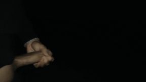 Night Jerking While Walking on a Bicycle Path