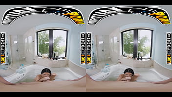 VIRTUAL PORN - Kiana Kumani&rsquo_s Wet And Wild Bath Turns Into Intense Pussy And Cock Action With Her Step Brother