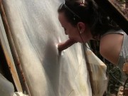 GLORYHOLE BY BJ QUEEN SYLVIA CHRYSTALL. GREENHOUSE EFFECT HD.