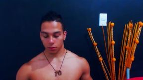 Sexy Latin Muscle Stud Jerks