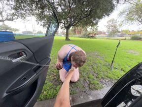 Public Foot worship POV