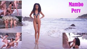 ob honey, 1.90m japanese-brazilian, early evening fucking at the nude beach (dap, anal, 0% pussy, 3on1, blasian, nude beach, public sex, moc friendly) ob554