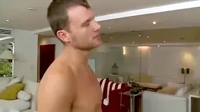 Straight Guy Gets Massage From Bear