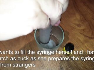 Sloppy seconds with stranger’s cum at home from gloryhole