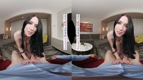 Raven-Haired dreamgirl Alex Coal, lets you play with her dripping pussy