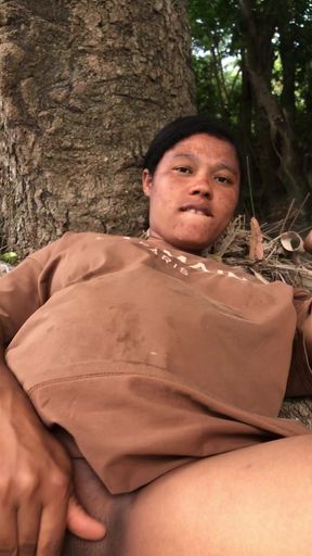 Dominican Girl Masturbating Outdoors