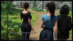 going on walk with two sexy sluts - summer heat 11 developed by naughty fox games - 3d porn game