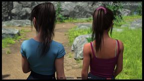 going on walk with two sexy sluts - summer heat 11 developed by naughty fox games - 3d porn game