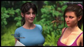 going on walk with two sexy sluts - summer heat 11 developed by naughty fox games - 3d porn game