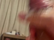 quick cum before going to bed after dripping lots of precum