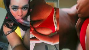 blowjobqueents - travesti rabuda cavalgando gostoso no militar novinho