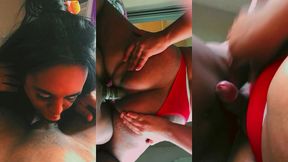 blowjobqueents - travesti rabuda cavalgando gostoso no militar novinho