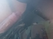 Shot my NUT in my eye. Came quick AF my cock had a heartbeat after
