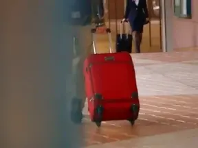 Air Hostess Sucks Him Deep & Gets Asshole Licked at Hotel Room