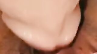 Pleasuring TEENIE tight creamy TWAT