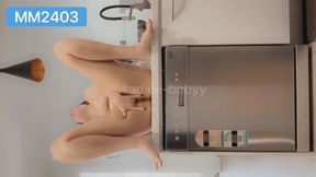 Step mom teases her stepson in the kitchen JOI