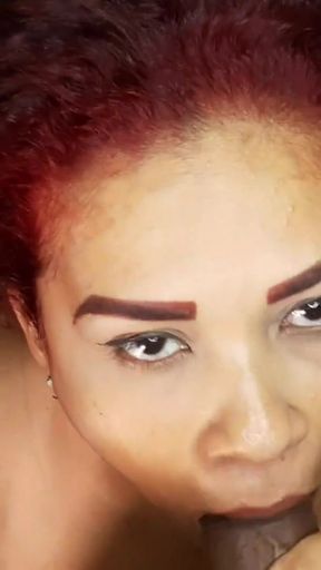 The beautiful hot Brandy sucking cock   Clip 1