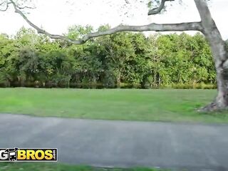 BANGBROS - Rei Sky Flashes Her Breasts On The Bus And Gets Drilled Hard With Her Booty Trembling From Each Thrust
